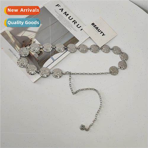 Waist Chain Women Dress Metal Round Connection Fashion Small