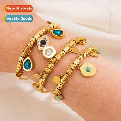 Europe stainless steel bracelet female retro sense devil eye