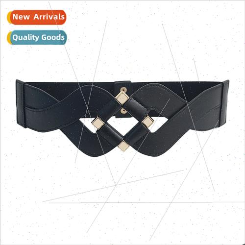 Women belt casual decorative imation leather elastic elastic