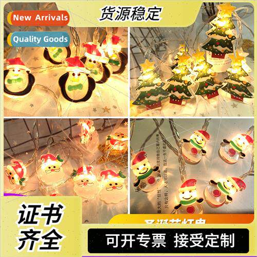 New led Christmas lights string santa holiday colorful light