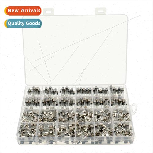 360pcs Boxed Glass Fuse Set 5 6x20mm 250V0.25-20A Tube Fuse