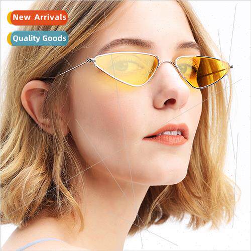 2021 Personalized Europe cat eye sunglasses triangle sunglas