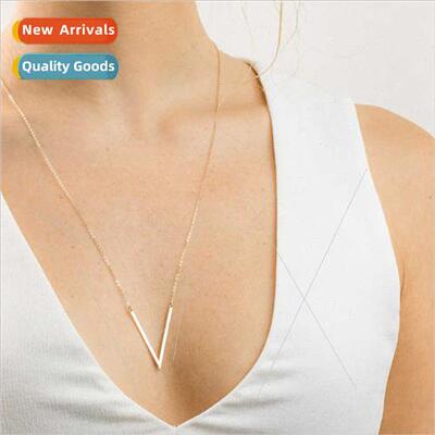 Korea ins niche bohemian women sweater chain simple V-shaped