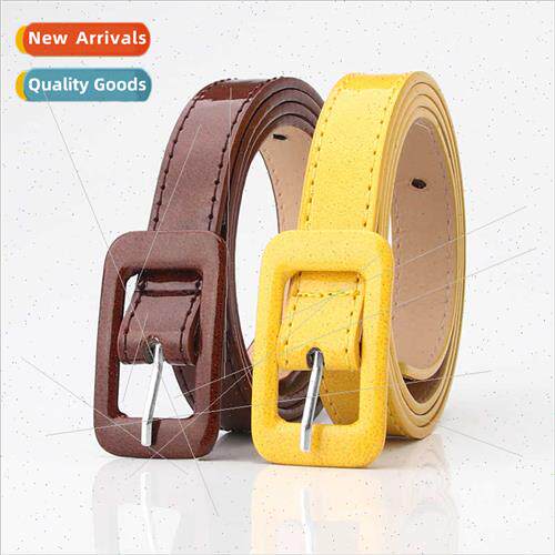 Ms. patent leather belt simple Korean fashion versatile deco