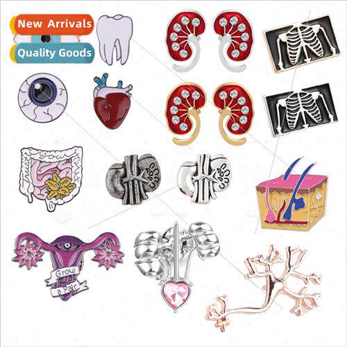 New human organs series of brooches heart five senses capill