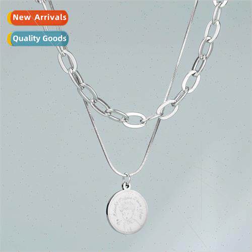 Europe fall winter new creative multi-layer metal chain roun