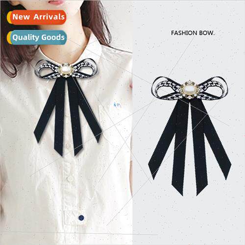 Jewellery simple versatile JK rhinestone pearl black whe kil