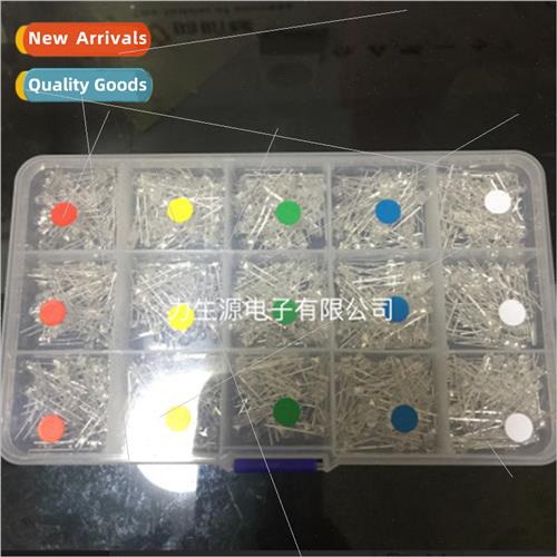 Transparent 750pcs 3mm Red Yellow Blue Green Whe 150pcs each