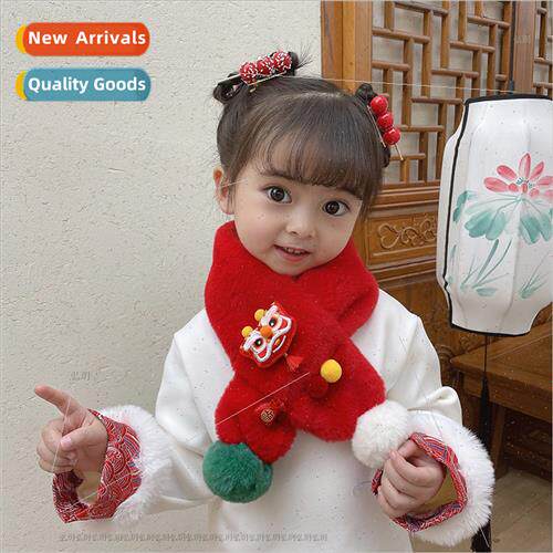 Christmas  New Year New Year children scarf Chinese big red