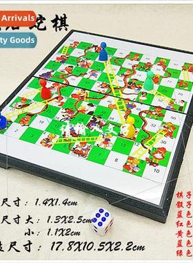 Chuan g M-5 Magnetic Snakes Ladders Chess Small Magnetic Fol