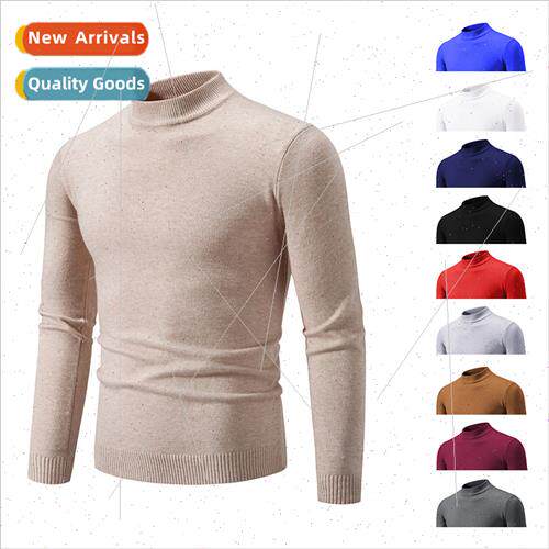 2023 autumn winter men round neck sweater men Korean Slim yo