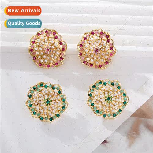 Europe new fashion S925 silver needle earrings wild alloy di