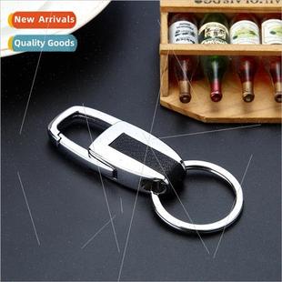 keychain ring key Creative metal men leather car