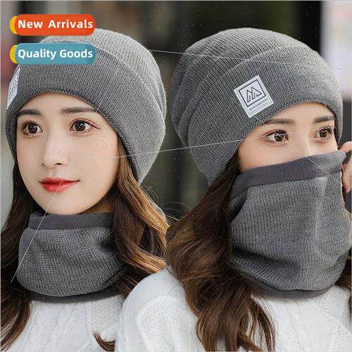 Winter hat female outdoor cycling cold warm knted woolen cap