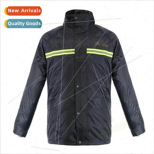 Spl Rain Coat Pants Set Double Layer wh Reflective Stripes E