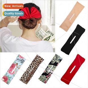 summer convenient pills hair girls band coiffure bow lazy