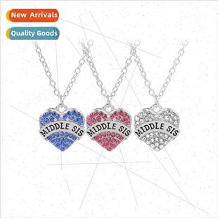 Necklace Friends Middle SIS Pendant Korea sters Girlfriends
