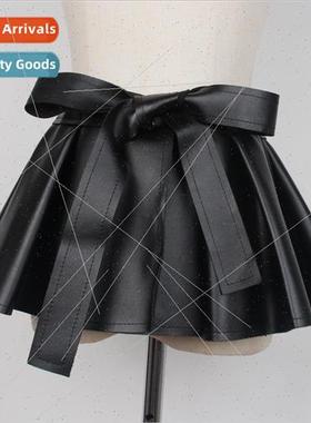 Skirt Waistband Pleated Ruffles Decorative Pleated Skirt Bel
