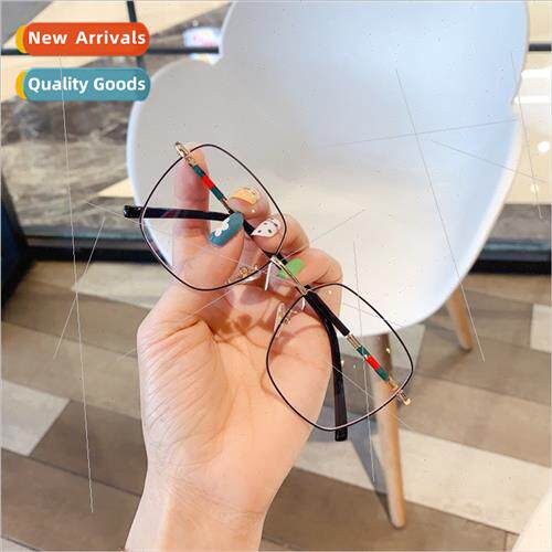 Metal square frame eyeglasses men women 2020 new fashion fin