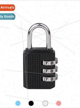 Black zinc alloy combination lock small 3 digs anti-theft lu