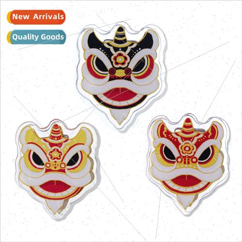 Chinese cultural and creative waking lion book clip Chinese - 实物图