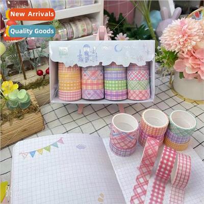 Colorful washi tape set lattice empty girl heart fashion han