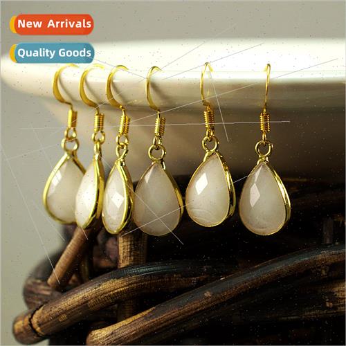 Europe popular women elegant earrings simple teardrop-shaped