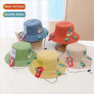 Children hats summer net paragraph men girls fisherman hat t