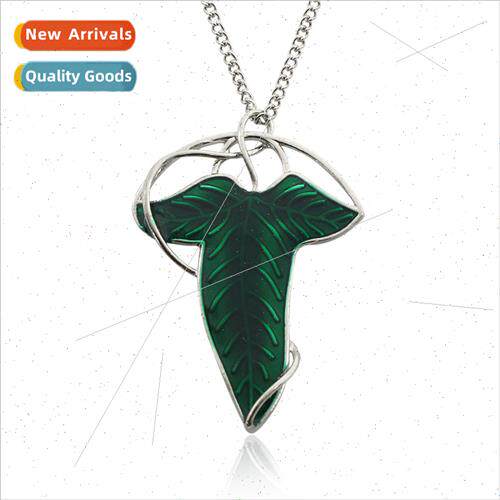 Europe Lord Rings Lord Rings Hobb leaf brooch elf green leaf