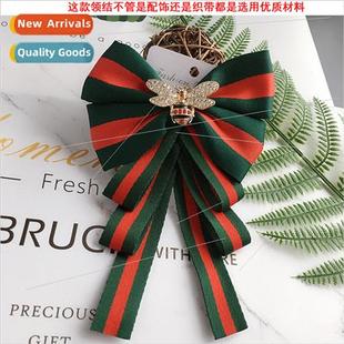 bee bow decorative black collar fluttering women Brish tie