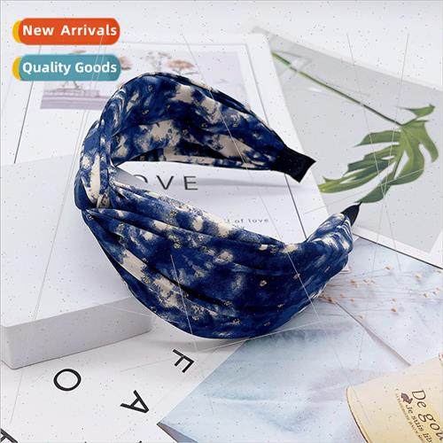 hair accessories tie-dye fabric hair bands Korea hot gold co