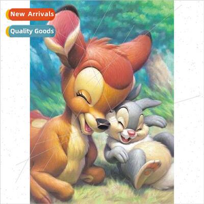 New hand-applied diamond living room cartoon animal decorati