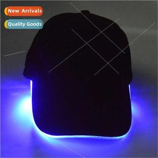 fiber cap tongue duck optic emting light LED baseball led