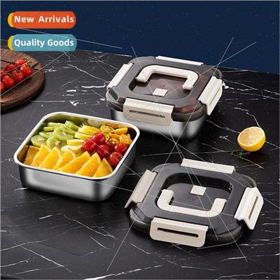 Stainless Sealed Storage Stainless Crisper Box Carrying Hand