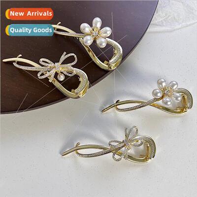 Haute sense hair accessories versatile pearl flowers twisted