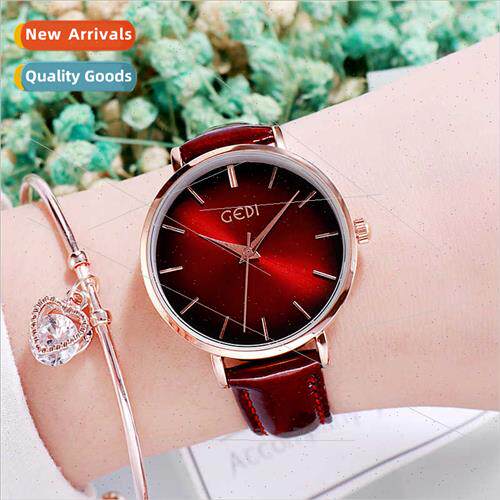 Korean nd ladies watch sweet fresh belt female wrist watch