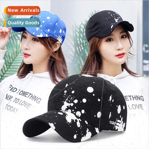 spring new printing graffi paint point baseball cap fashion