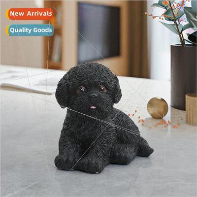 Cute simulation bichon ornament pet home furnishings room de