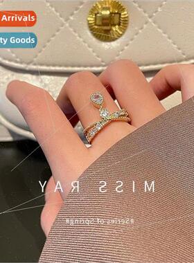 2022 fall winter new French retro niche double cross water d