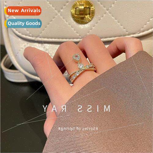 2022 fall winter new French retro niche double cross water d