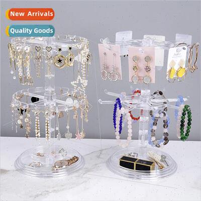 Jewelry display rack rotating earring organizer female earri