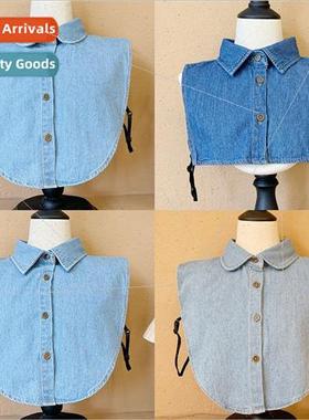 Cowboy fake collar children shirt false collar large plaid f