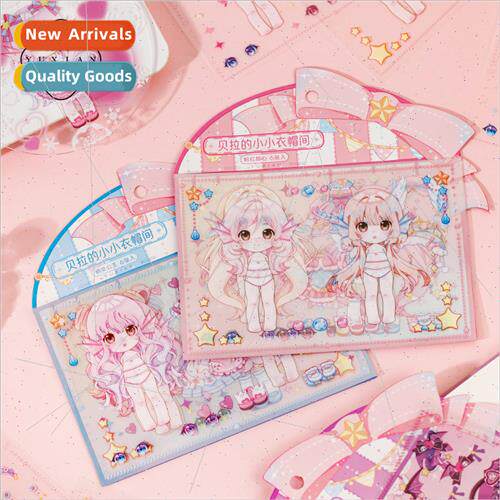 Bellas little checkroom dress up princess pet stickers carto