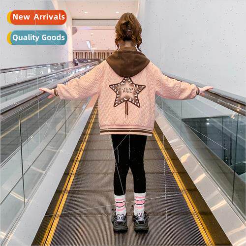 Girls jacket fall 2023 new fashionable childrens clothing fa