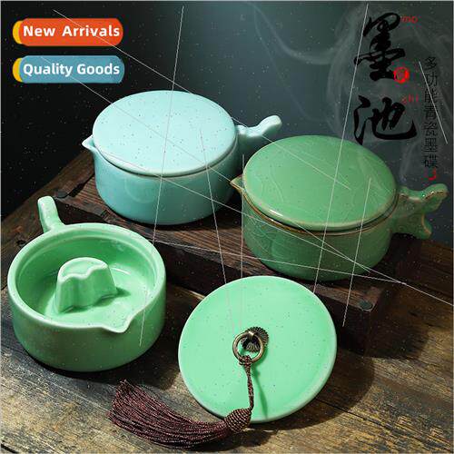 Longquan celadon pen holder shelves pen ink sea pen wash wh