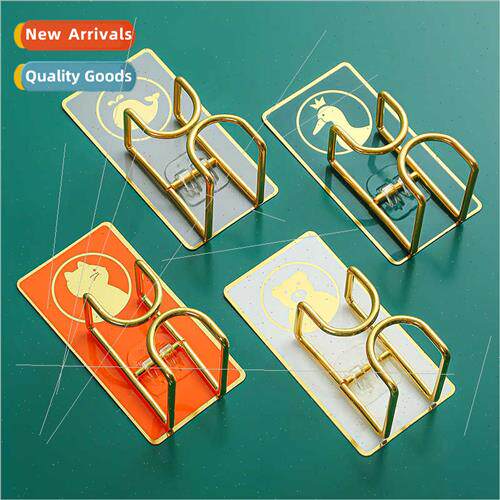 Bathroom Basin Hook Cartoon Cute No-Punch Basin Rack Storage