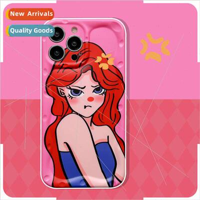 Cartoon angry redheaded princess 适用 Apple 12/13ProMax new