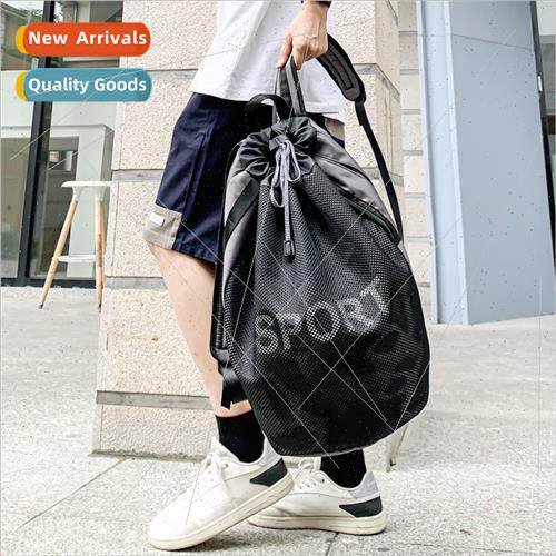 Drawstring basketball bag men women workout backpack multifu