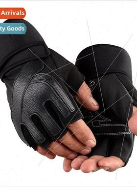 Fness gloves female half finger sports outdoor long wrist gu