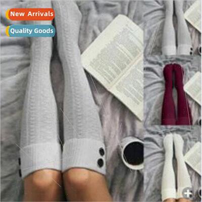 Europe autumn and winter fashion woolen socks mid-calf rolle
